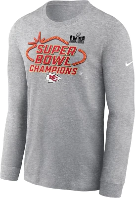Nike Men's Chiefs Super Bowl LVIII Champs Trophy Collection Long Sleeve T-Shirt