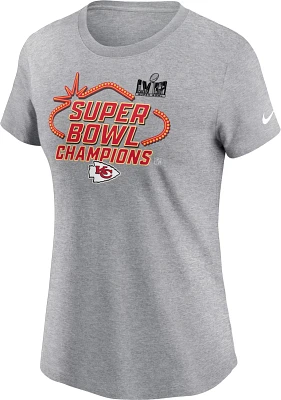 Nike Women's Chiefs Super Bowl LVIII Champs Trophy Collection Short Sleeve T-Shirt