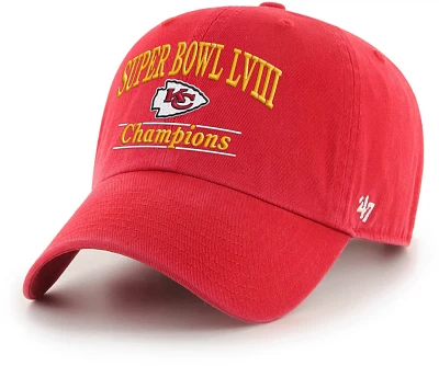 47 Brand Adult Chiefs Super Bowl LVIII Champs Cleanup Cap                                                                       