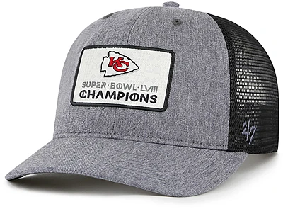 47 Brand Adult Chiefs Super Bowl LVIII Champs Square Trucker Cap                                                                