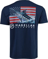 Magellan Outdoors Men's Red White Blue Marlin T-shirt                                                                           
