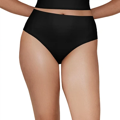 Freely Women's Solid Banded High Waist Swim Bottoms