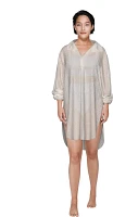 Freely Women's Solid Hi-Low Shirt Dress Coverup