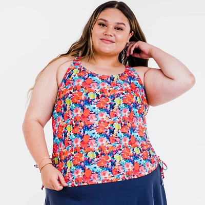 Calypsa Women's Maya Tankini Plus-Size Swim Top