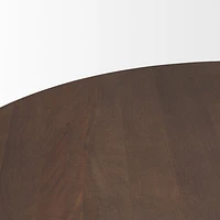 Swanson 60" Light Brown Wood Round Pedestal Dining Table