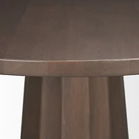 Swanson 60" Light Brown Wood Round Pedestal Dining Table