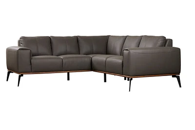 Pietro 2PC Genuine Leather Sectional