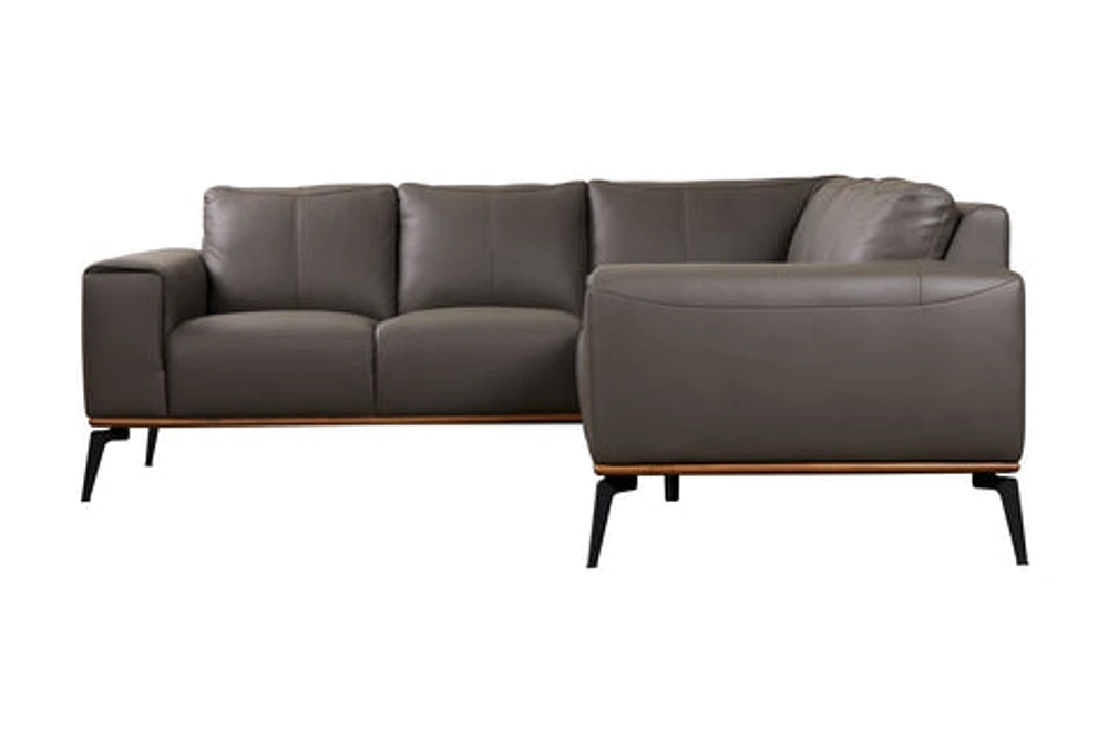 Pietro 2PC Genuine Leather Sectional