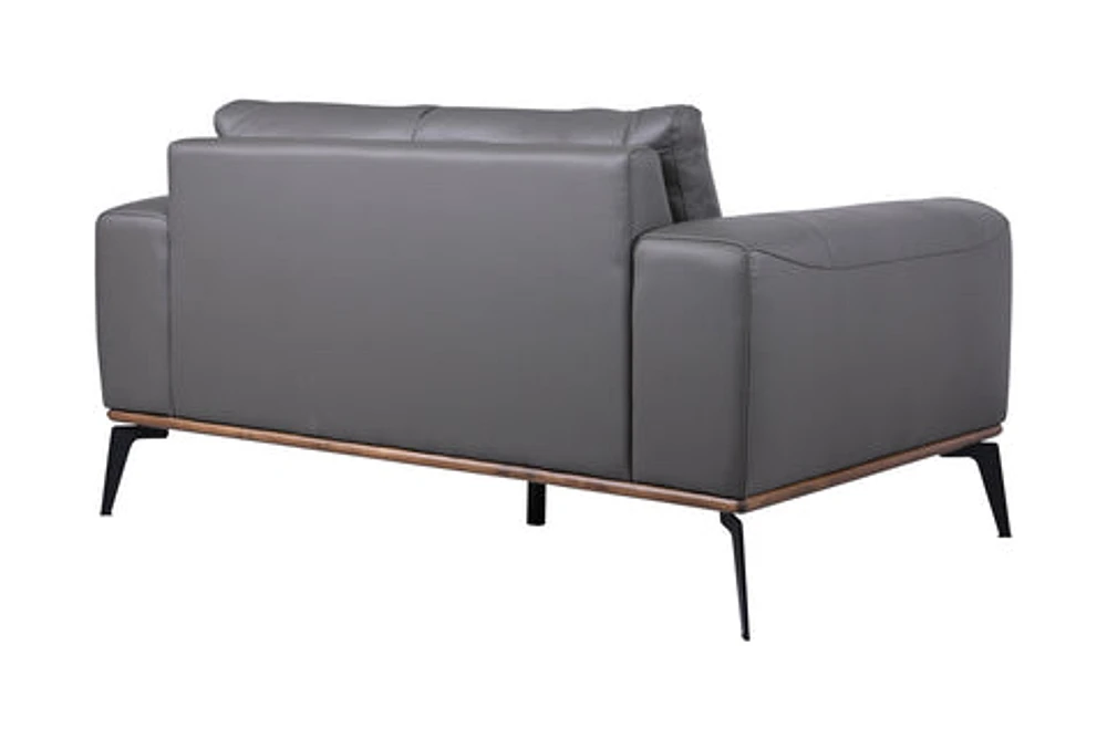 Pietro Genuine Leather Loveseat