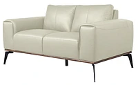 Pietro Genuine Leather Loveseat