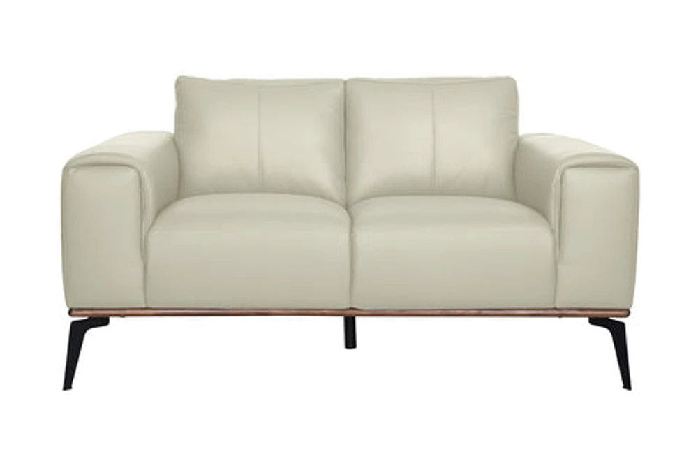 Pietro Genuine Leather Loveseat