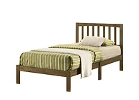 MERCER TWIN PLATFORM BED - ANTIQUE WALNUT