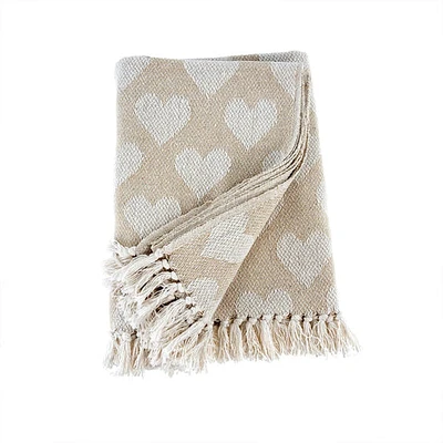 Heart Throw White