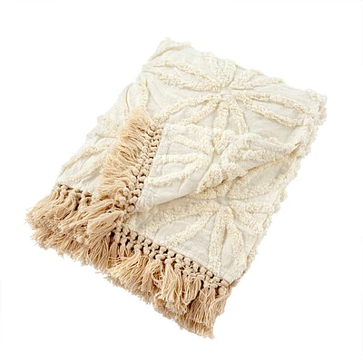 Tufted Lola Throw - Ivory