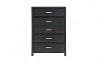 Fresno 36" 5-Drawer Chest -Charcoal