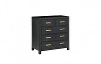 Fresno 36" 5-Drawer Bachelor'S Chest -Charcoal