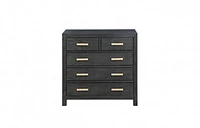 Fresno 36" 5-Drawer Bachelor'S Chest -Charcoal