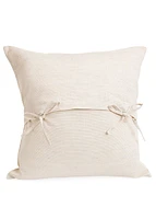 Cushion W/bow Lin Cream