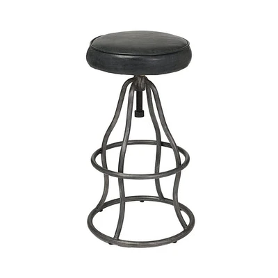 Bowie Stool - Black Leather