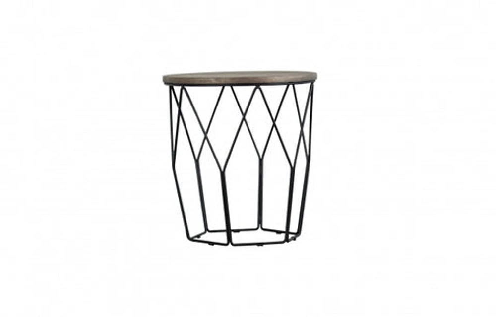 Modern Match 18" Round End Table