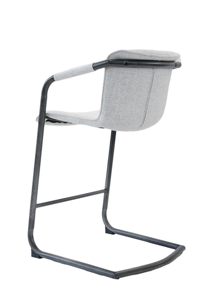 Jurien Counter Height Stool With Black Metal Frame