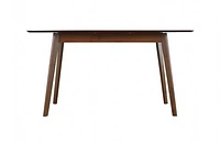 Rocca 59" Leg Table -Walnut