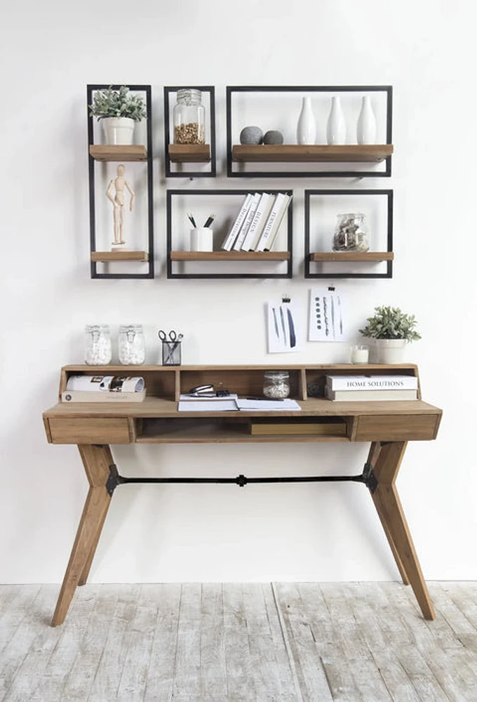 D-Bodhi Metal Frame Wall Box- Natural