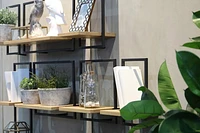D-Bodhi Metal Frame Wall Box- Natural