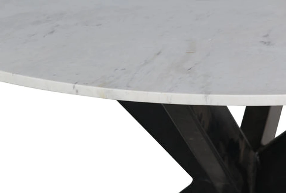 FLOOR MODEL Spider Leg Marble Top Dining Table