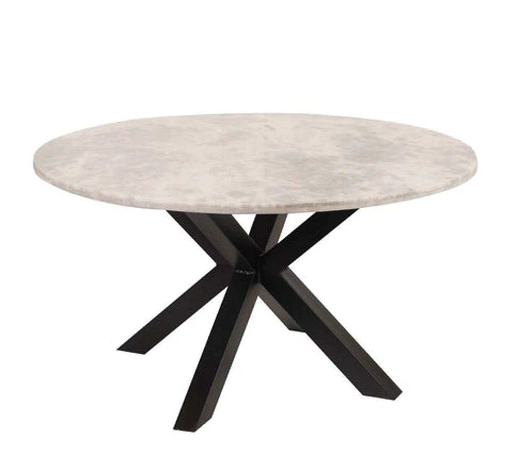 FLOOR MODEL Spider Leg Marble Top Dining Table