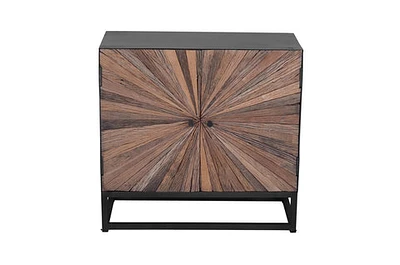 FLOOR MODEL Astral Plains Natural Reclaimed 2 Door Accent Cabinet