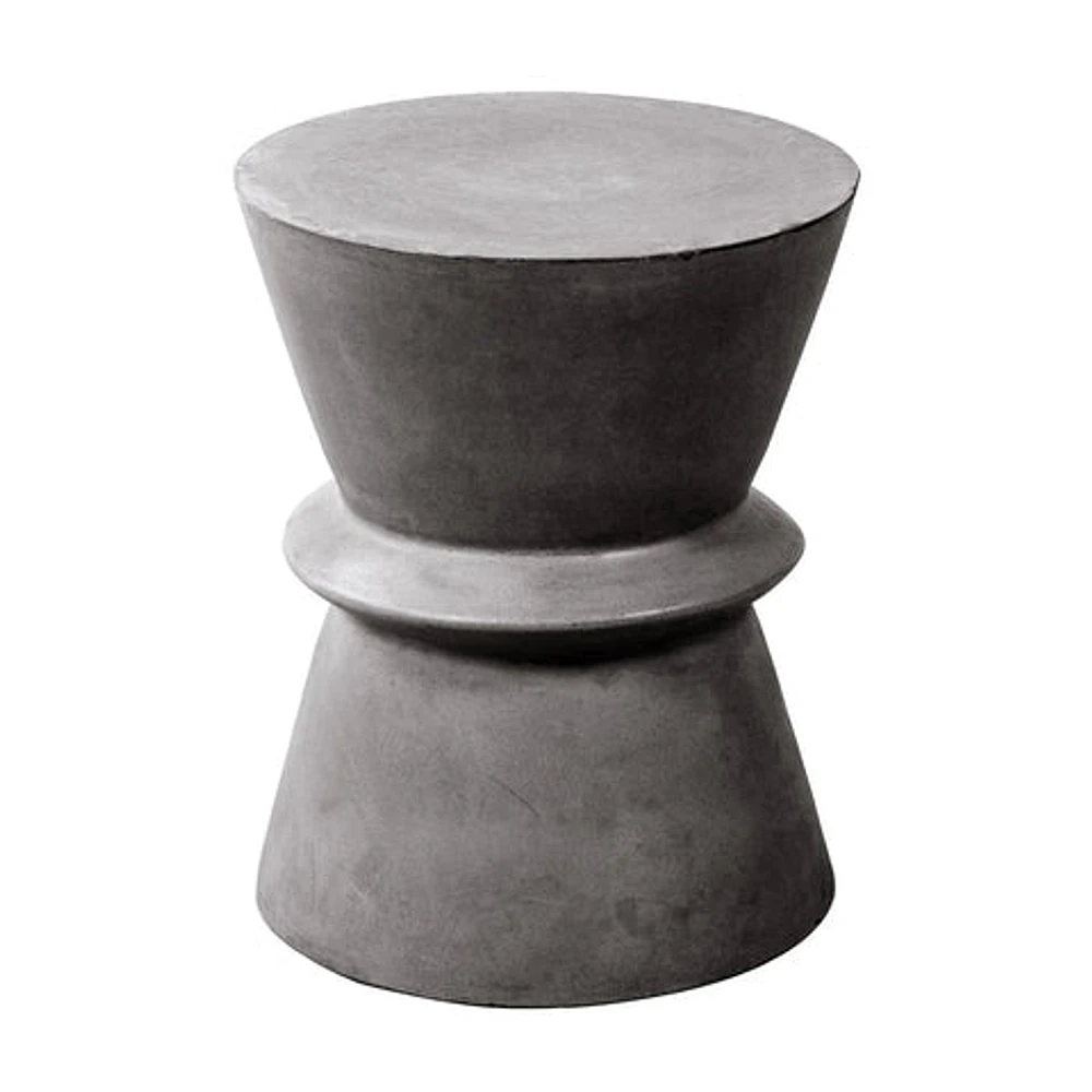 Concrete Hourglass Side Table