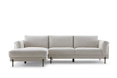 Stylish Beige Modo Sectional - Comfort and Elegance for Your Living Space