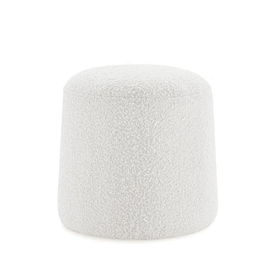 Audo Stool - White Boucle