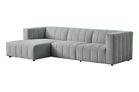 Lauriston 3 Pc Sectional Set Left Chaise - Grey