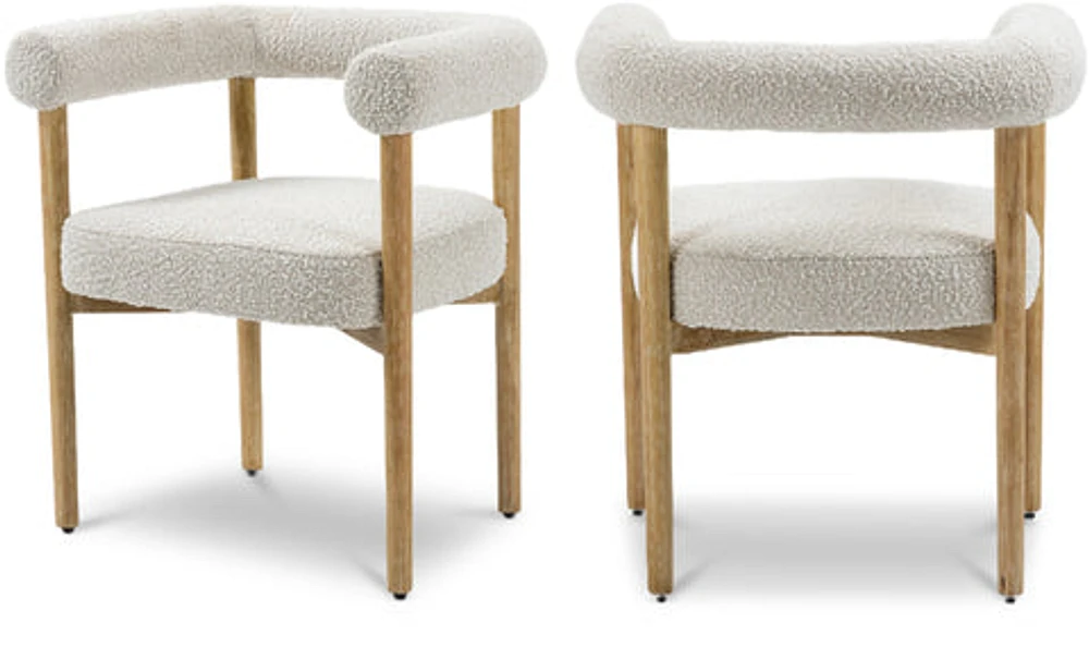 CIRCULETTE DINING CHAIR- CREAM