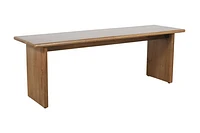 Burke Solid Wood Slab Bench