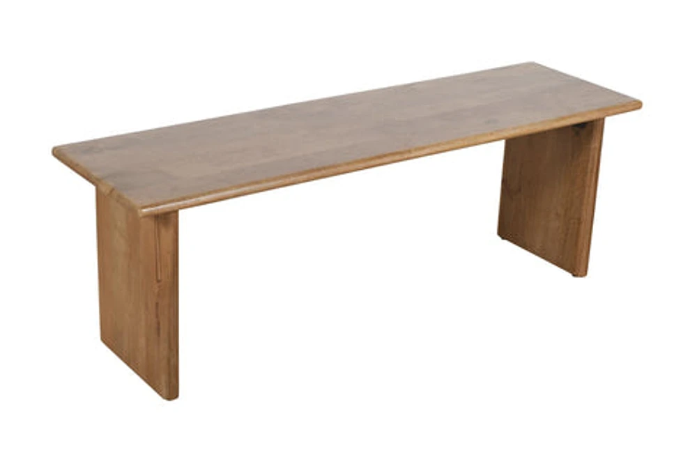 Burke Solid Wood Slab Bench