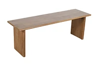 Burke Solid Wood Slab Bench