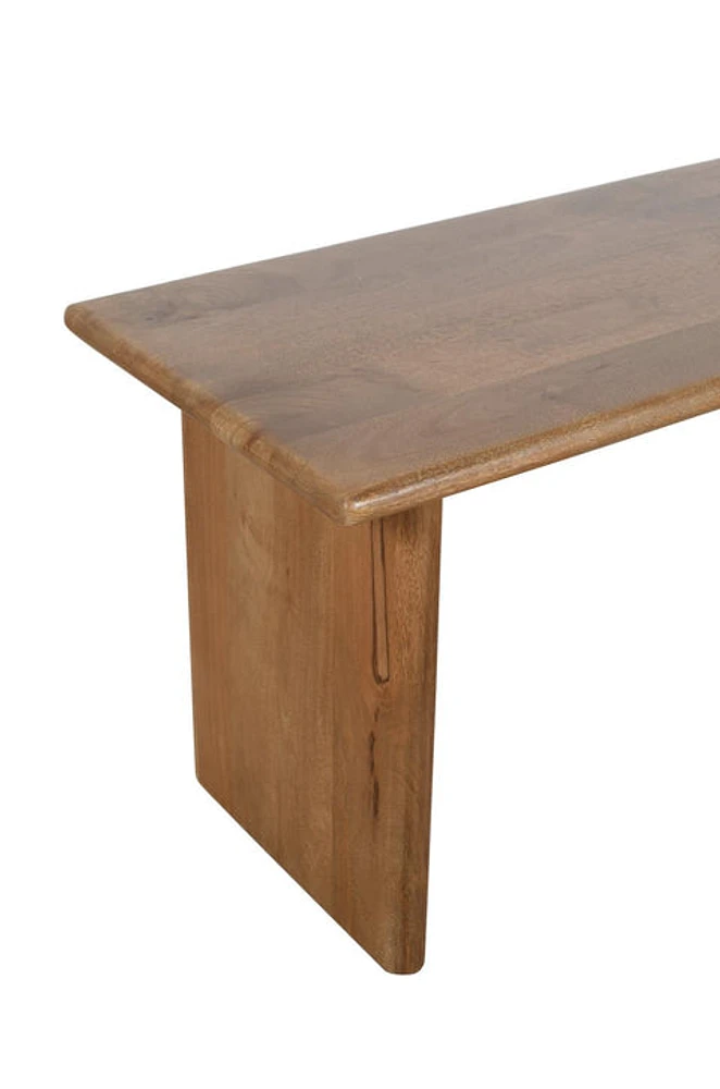 Burke Solid Wood Slab Bench