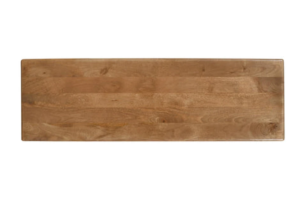 Burke Solid Wood Slab Bench