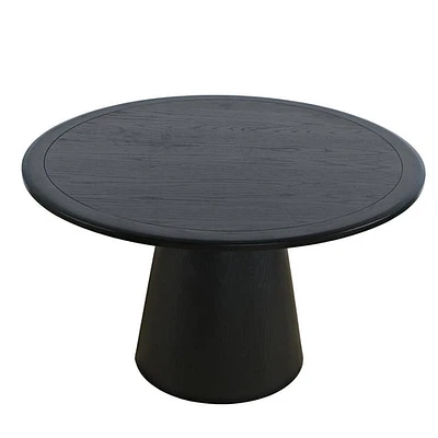 Nash 50" Round Dining Table Black