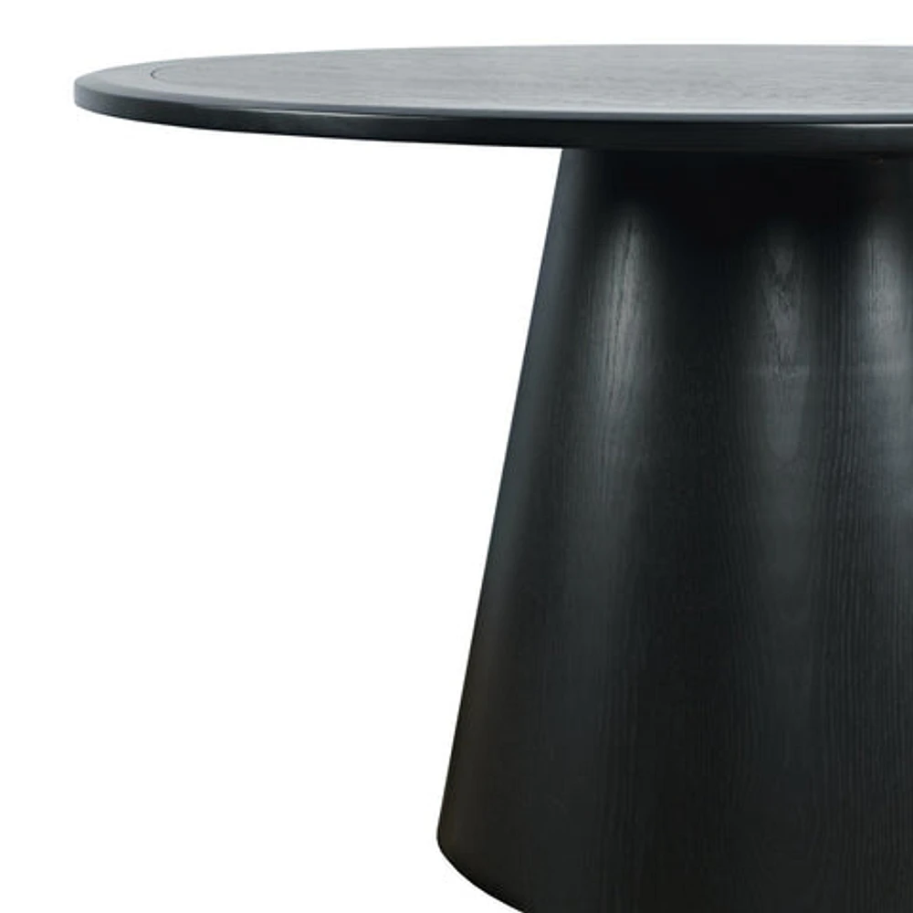 Nash 50" Round Dining Table Black