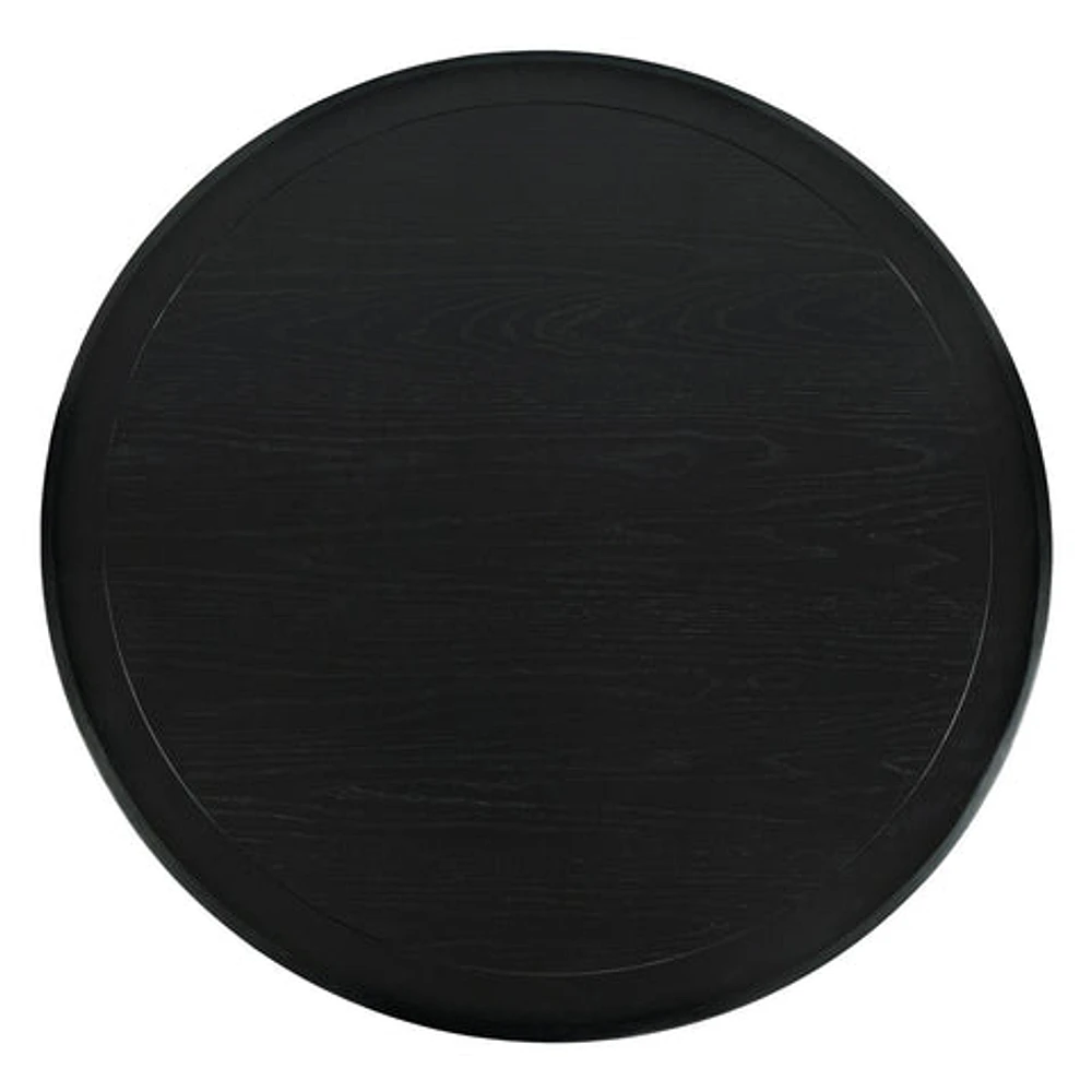 Nash 50" Round Dining Table Black