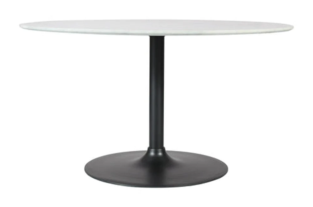 Rowan 42" Round Marble Pedestal Dining Table