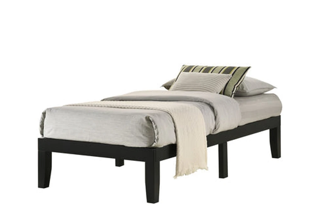 LOCHLAN TWIN PLATFORM BED FRAME - BLACK