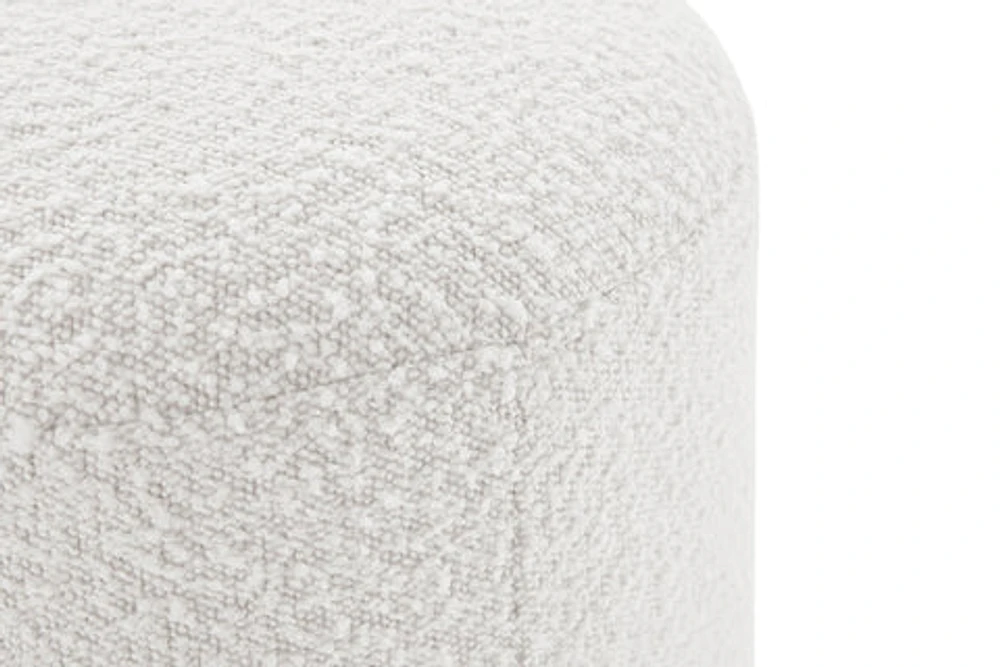 Audo Stool - White Boucle