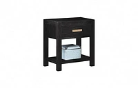 Fresno 20" 1-Drawer Nightstand -Charcoal