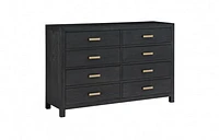 Fresno 60" 8-Drawer Dresser -Charcoal