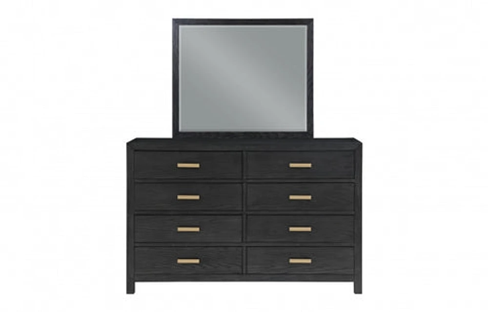 Fresno 60" 8-Drawer Dresser -Charcoal